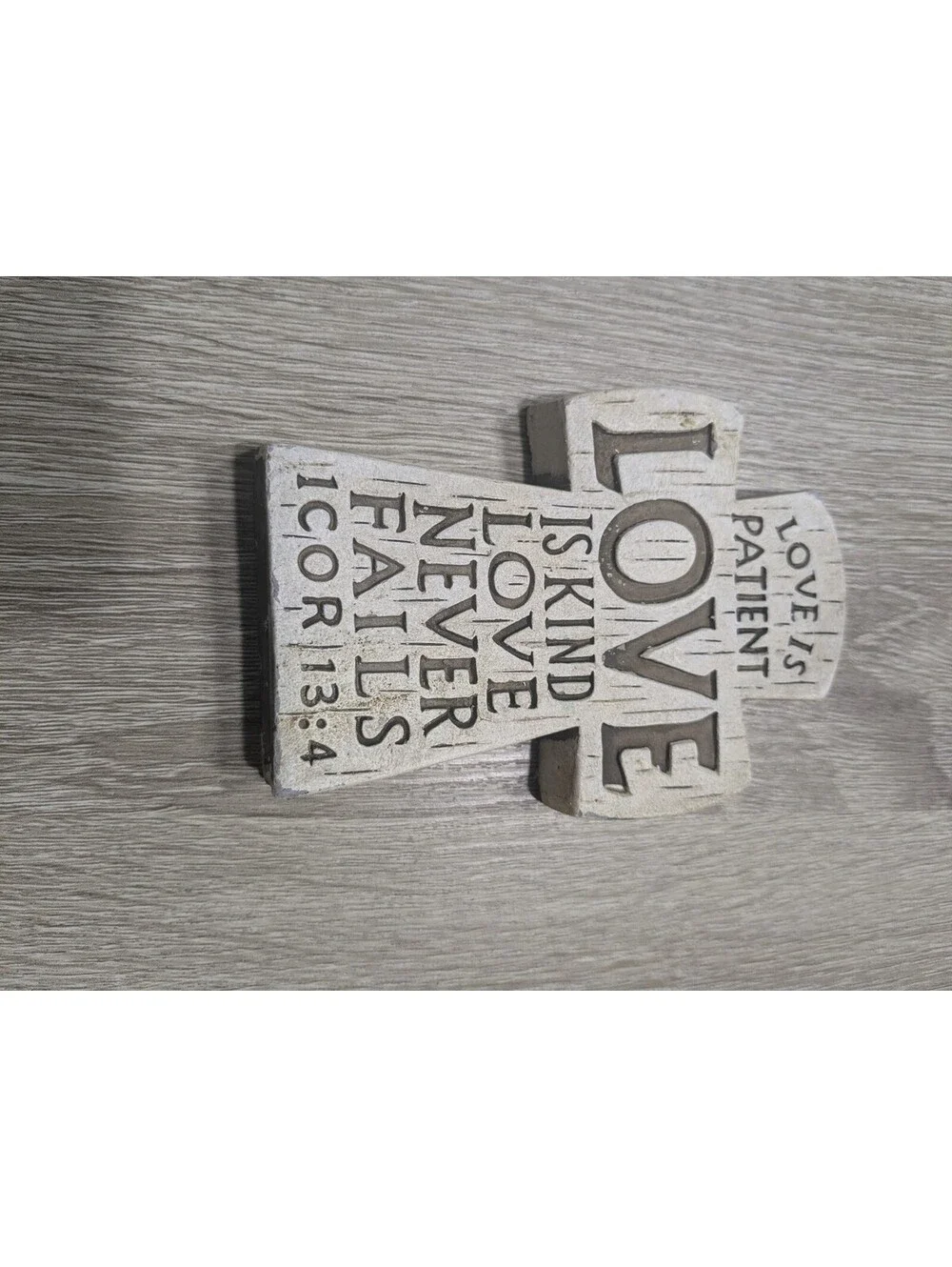 Decorative Cross Wall Hanging with Inspirational Bible Verse
